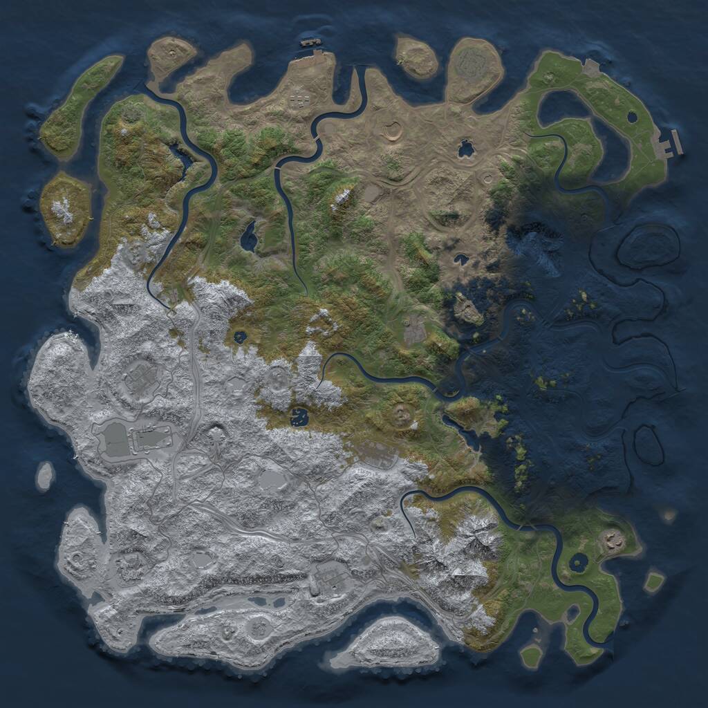 Rust Map: Procedural Map, Size: 5550, Seed: 471978, 17 Monuments