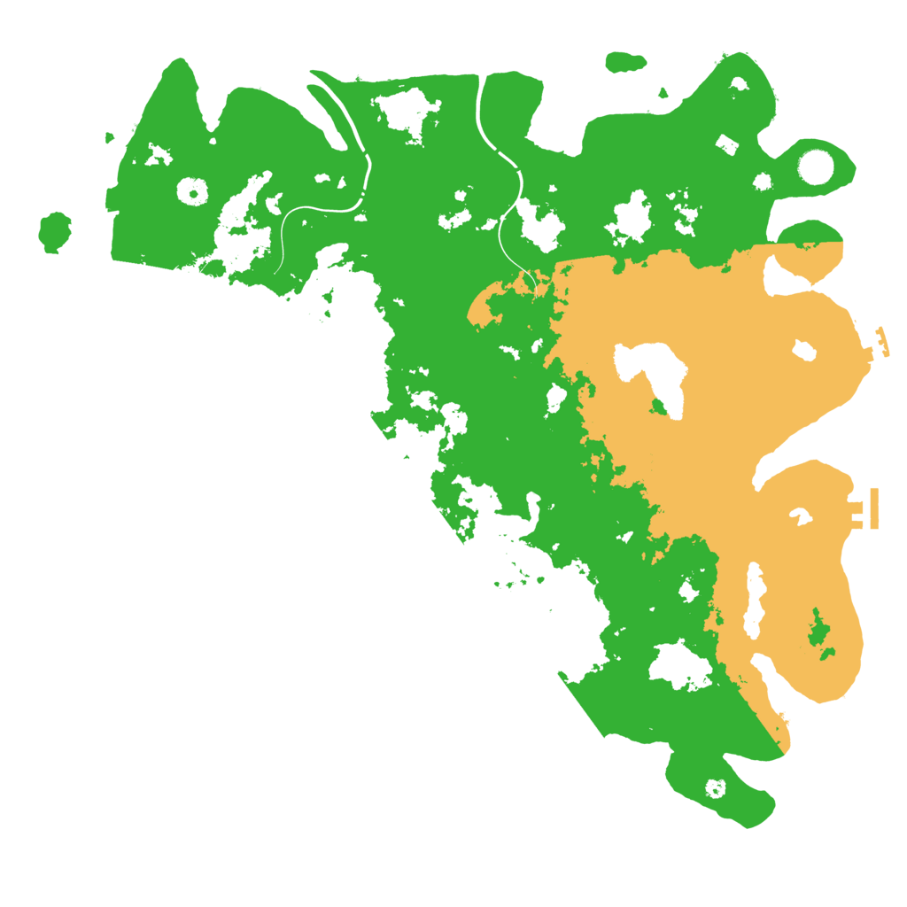 Biome Rust Map: Procedural Map, Size: 4500, Seed: 65491