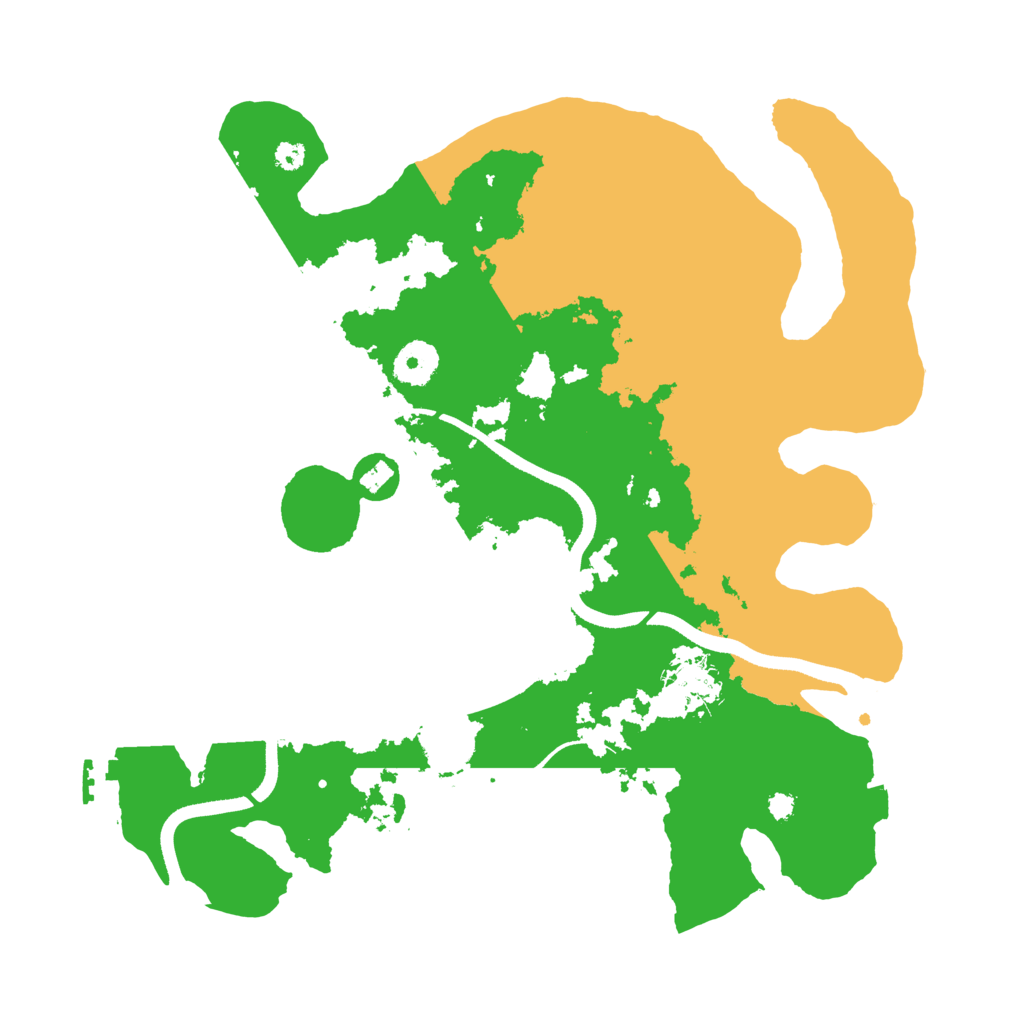 Biome Rust Map: Procedural Map, Size: 3500, Seed: 1210205769
