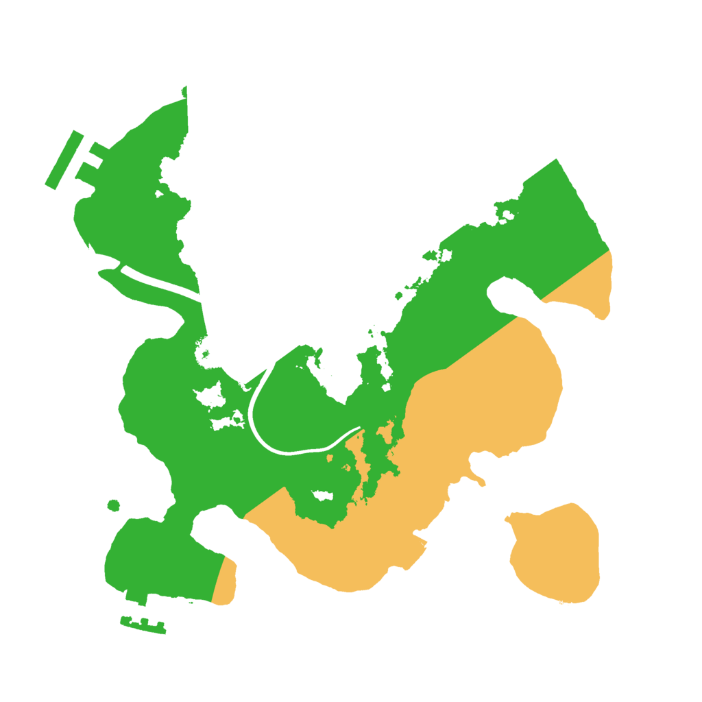 Biome Rust Map: Procedural Map, Size: 2300, Seed: 411594091