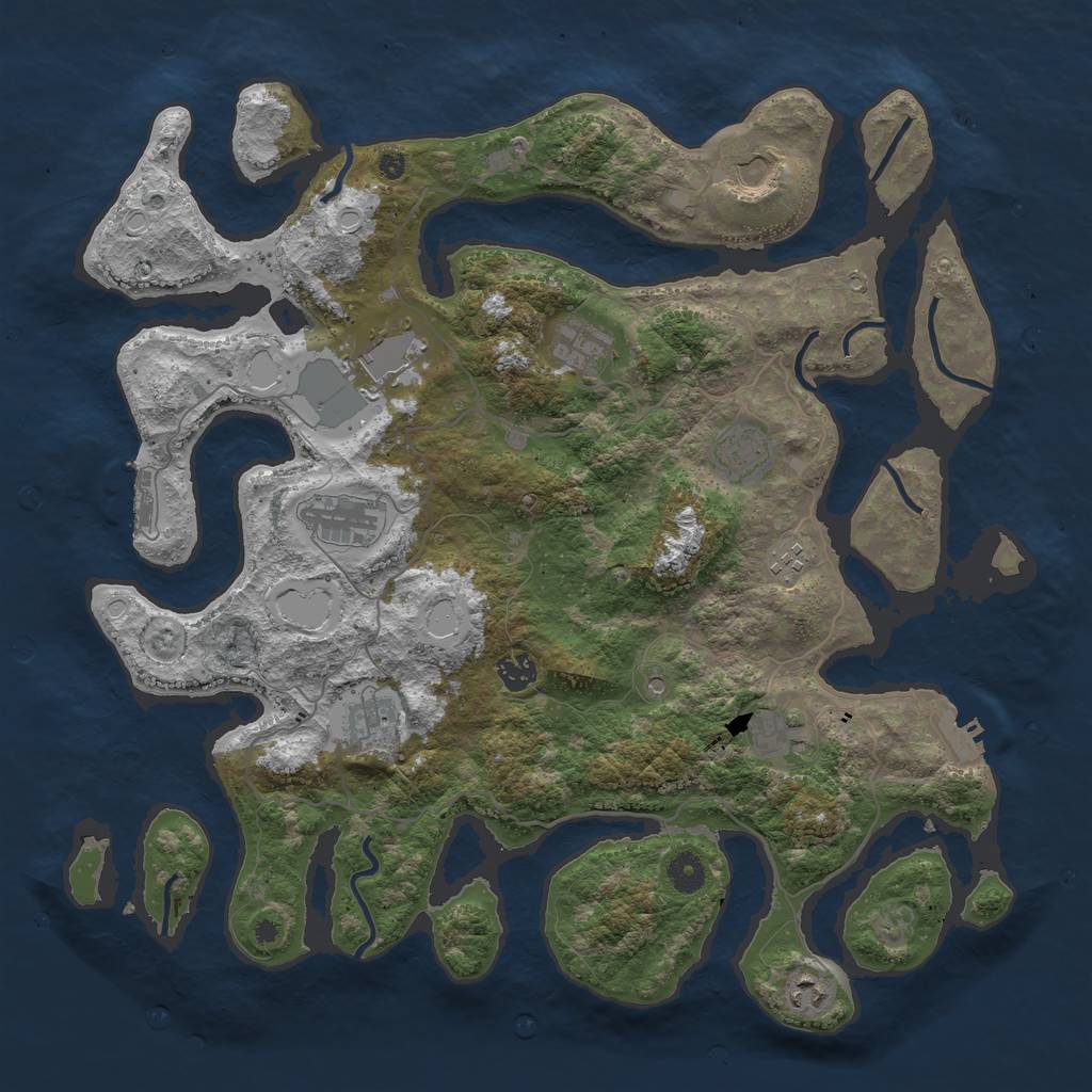 Rust Map: Procedural Map, Size: 4250, Seed: 20467, 21 Monuments