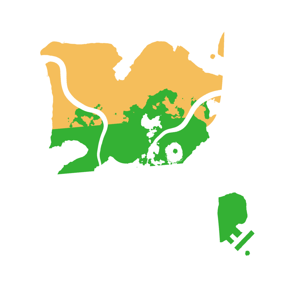 Biome Rust Map: Procedural Map, Size: 2500, Seed: 8282