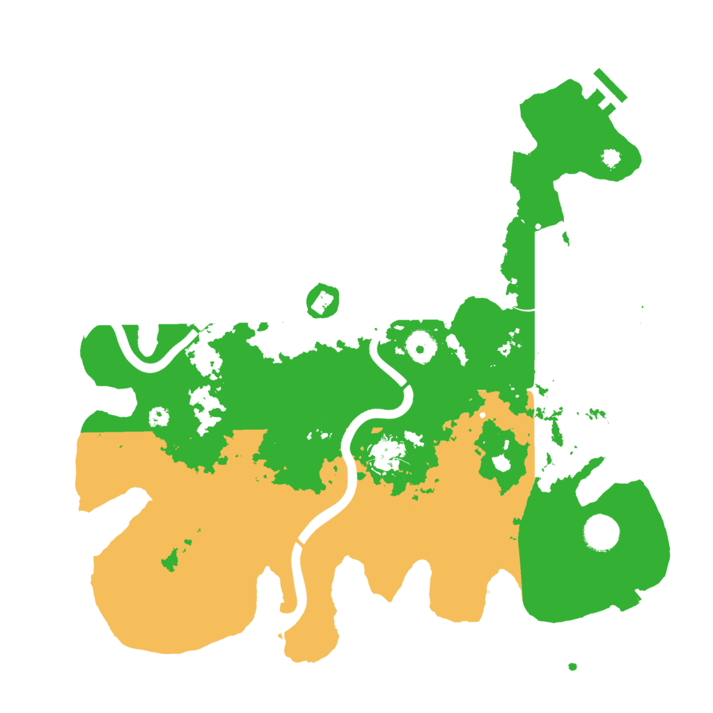 Biome Rust Map: Procedural Map, Size: 3500, Seed: 45345354