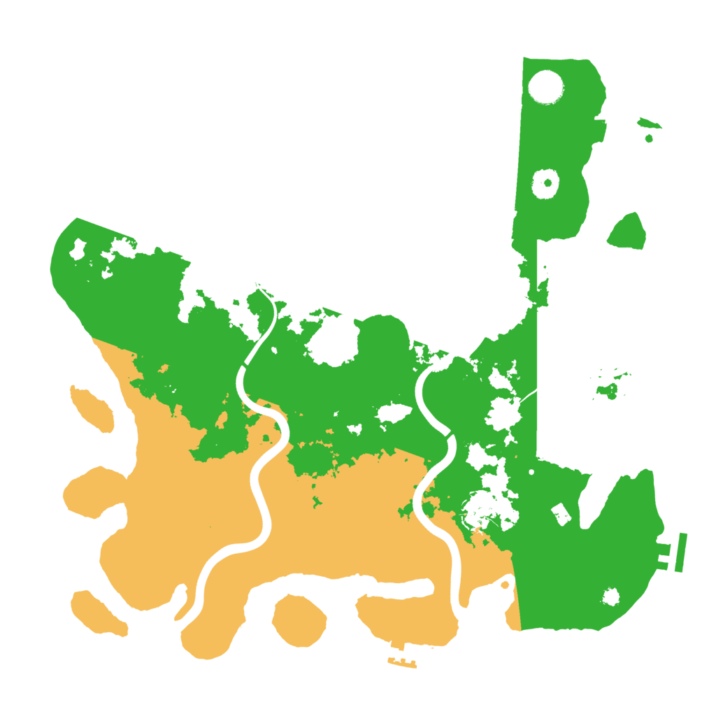Biome Rust Map: Procedural Map, Size: 3700, Seed: 125460234