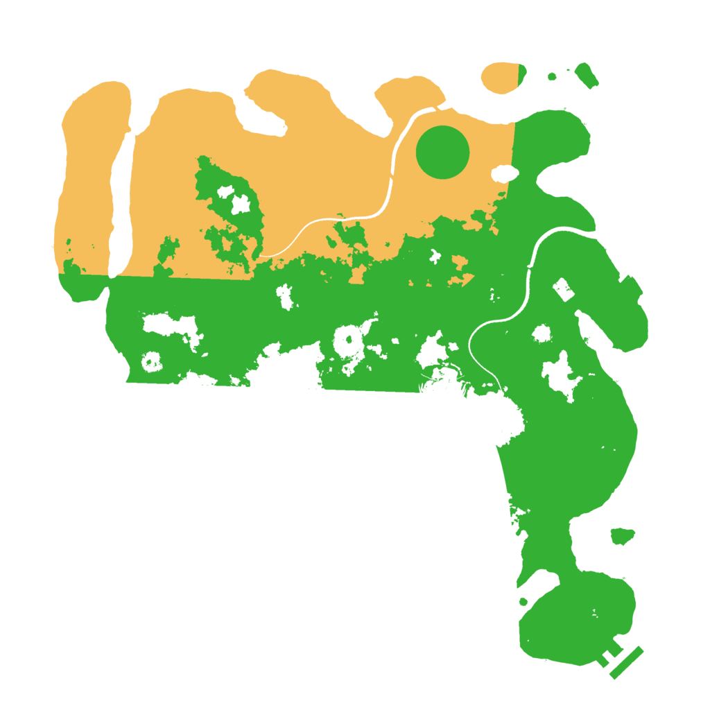 Biome Rust Map: Procedural Map, Size: 3500, Seed: 45678245