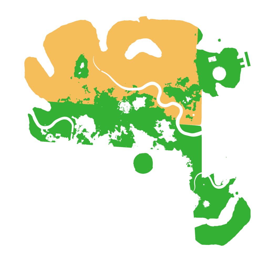 Biome Rust Map: Procedural Map, Size: 3700, Seed: 1880998100