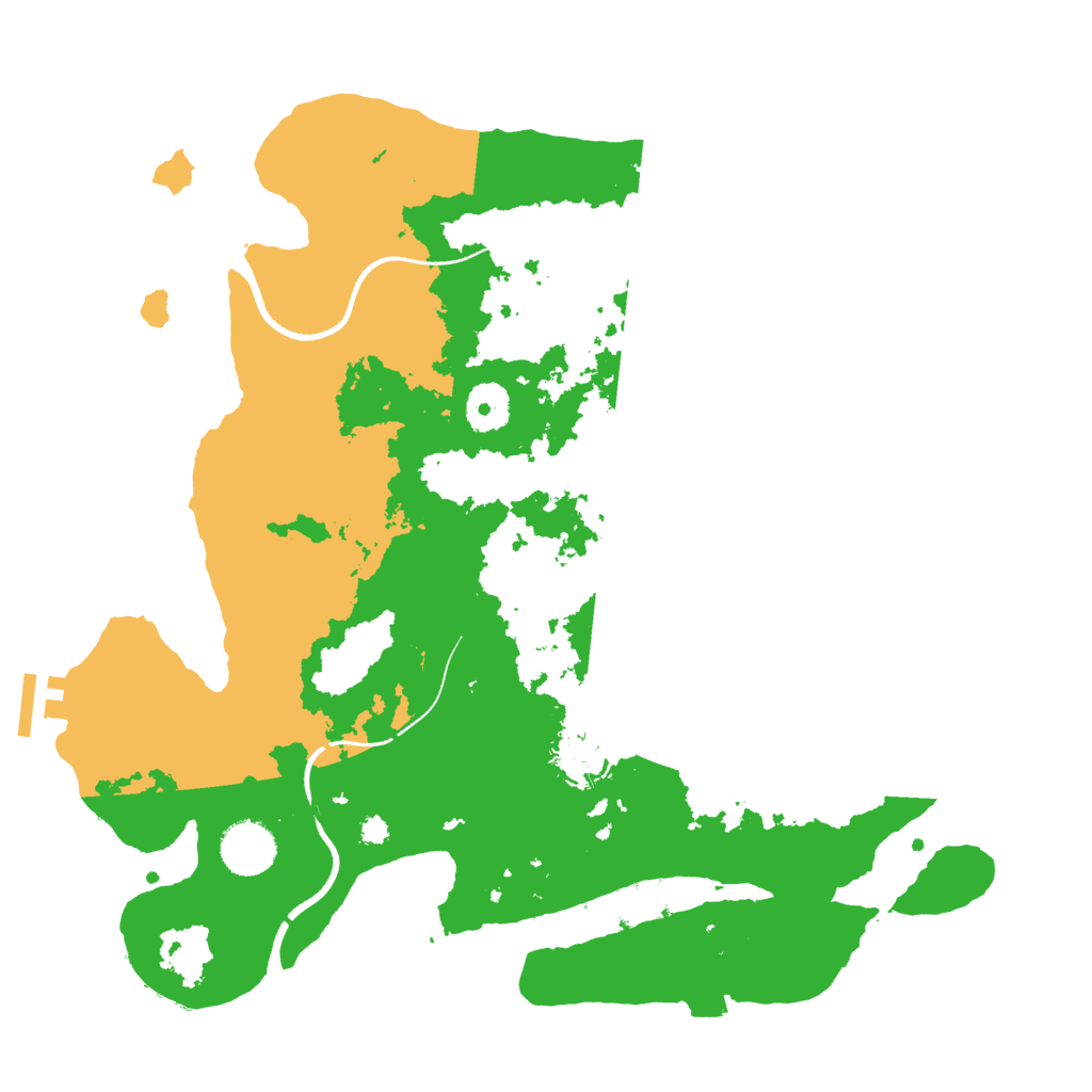 Biome Rust Map: Procedural Map, Size: 3500, Seed: 469