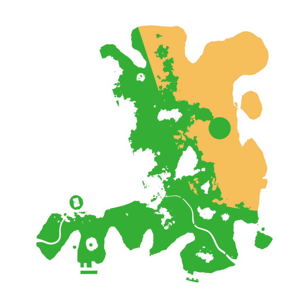 Biome Rust Map: Procedural Map, Size: 3500, Seed: 6105563