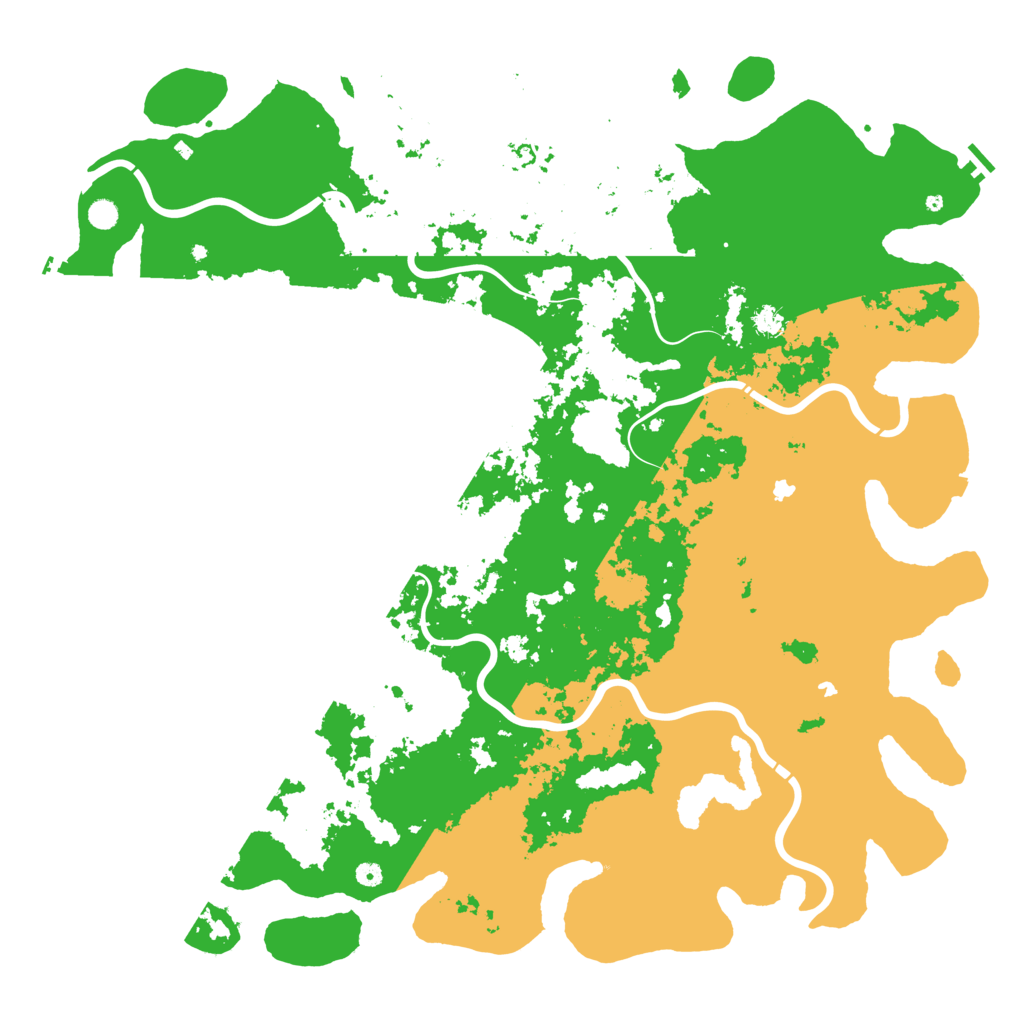 Biome Rust Map: Procedural Map, Size: 6000, Seed: 200135095