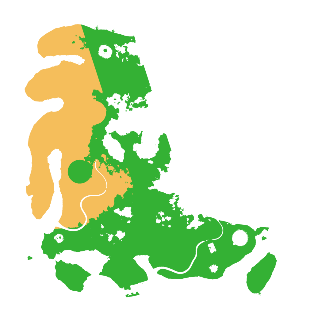 Biome Rust Map: Procedural Map, Size: 3500, Seed: 2803