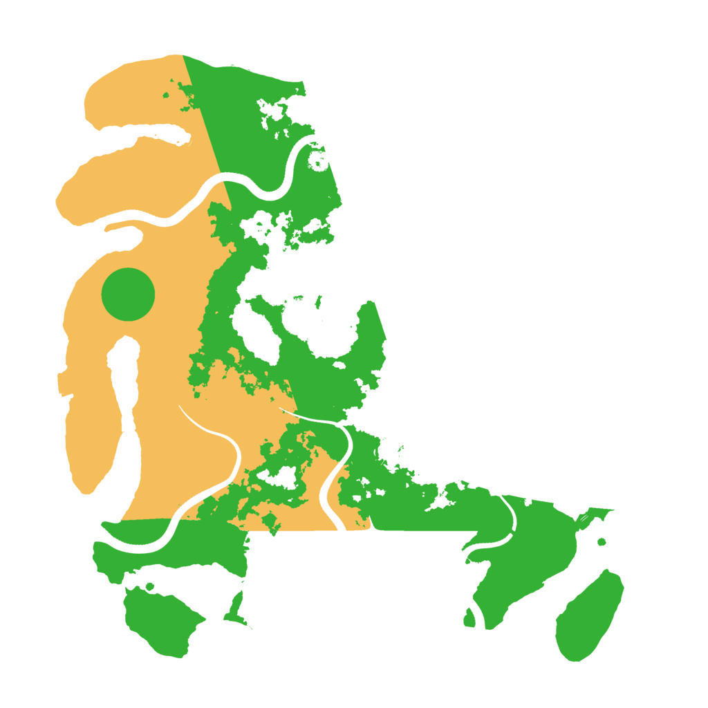 Biome Rust Map: Procedural Map, Size: 3500, Seed: 2803