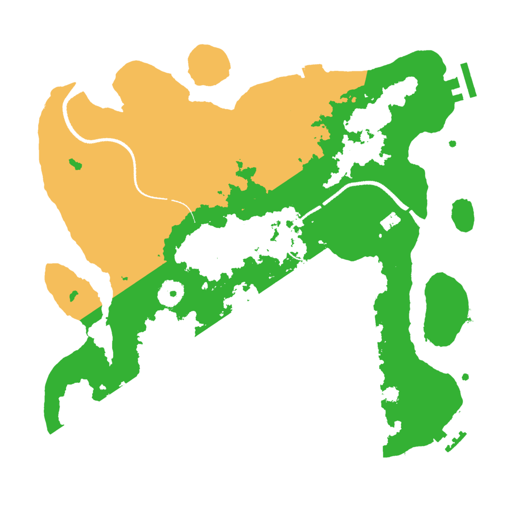 Biome Rust Map: Procedural Map, Size: 3000, Seed: 265187
