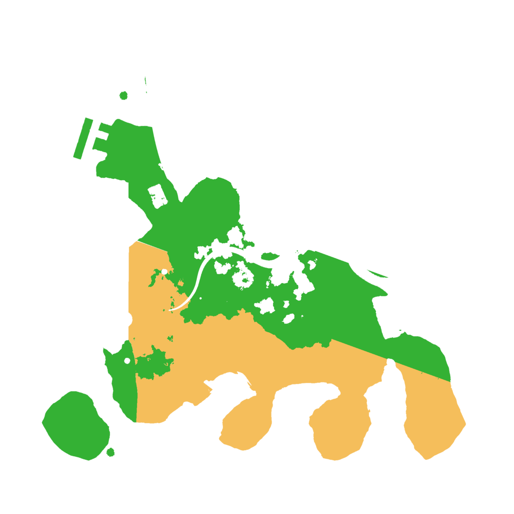 Biome Rust Map: Procedural Map, Size: 2500, Seed: 389189930