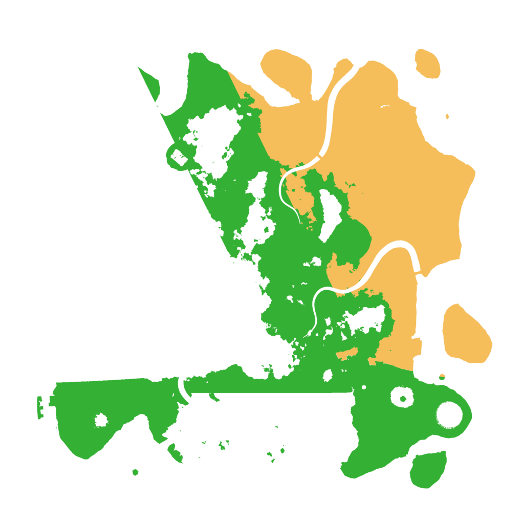 Biome Rust Map: Procedural Map, Size: 3509, Seed: 123456