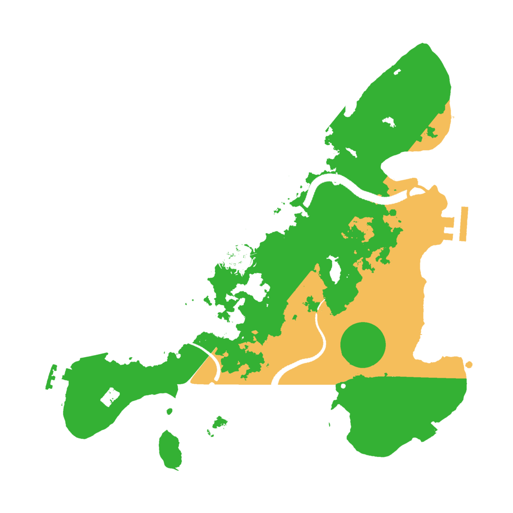 Biome Rust Map: Procedural Map, Size: 3000, Seed: 2422363