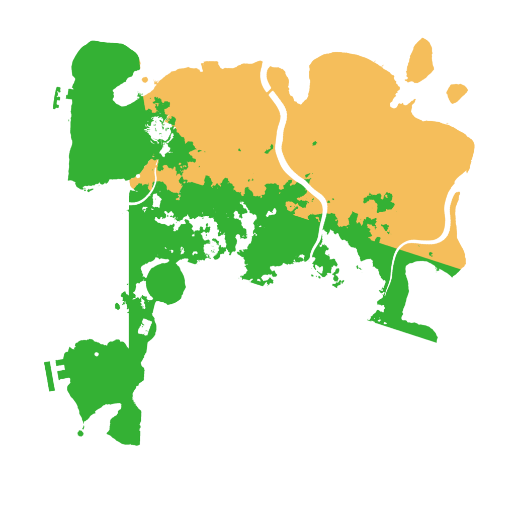 Biome Rust Map: Procedural Map, Size: 3500, Seed: 6999223