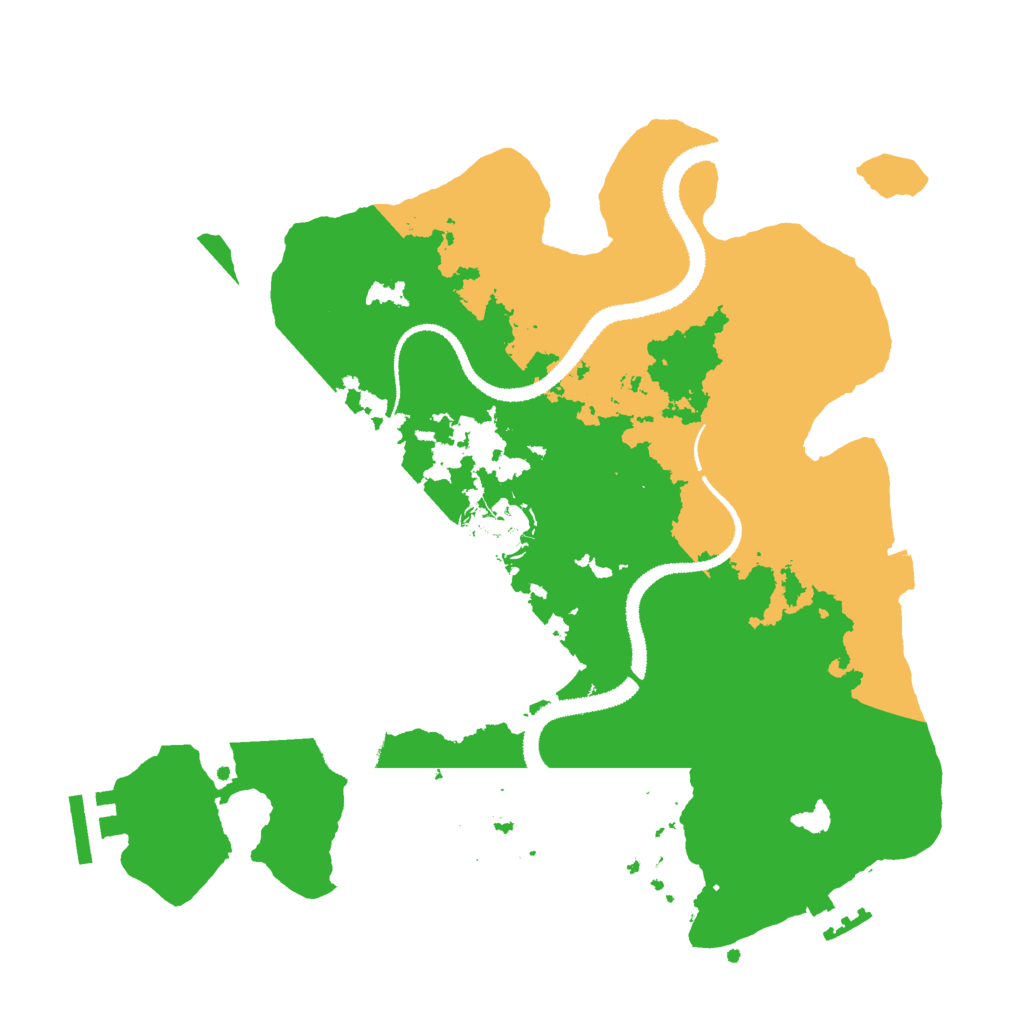 Biome Rust Map: Procedural Map, Size: 3000, Seed: 1588678105