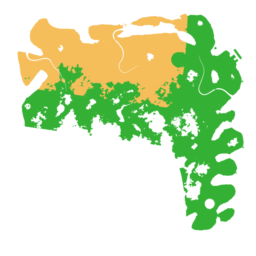 Biome Rust Map: Procedural Map, Size: 4500, Seed: 77955