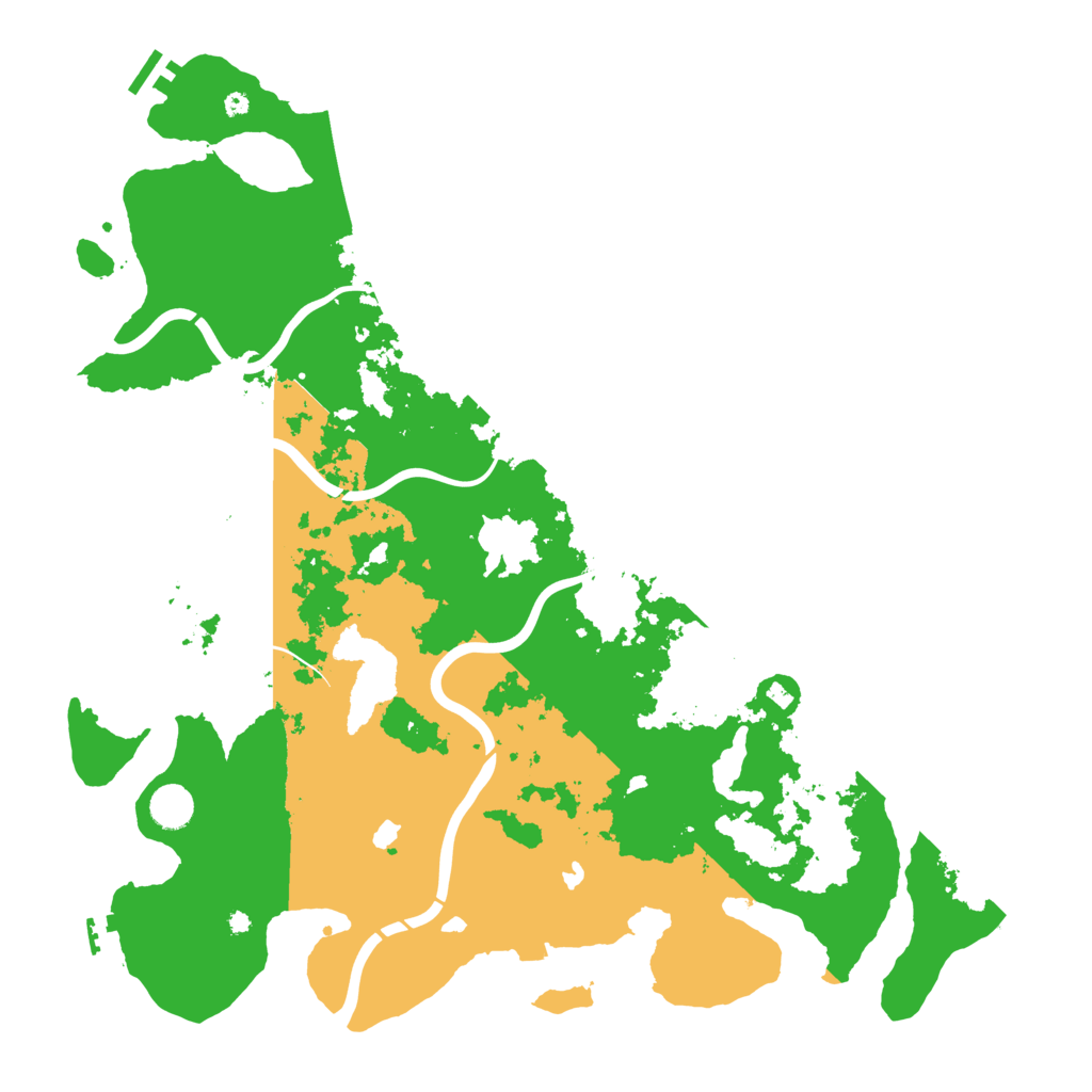 Biome Rust Map: Procedural Map, Size: 4500, Seed: 1233906124