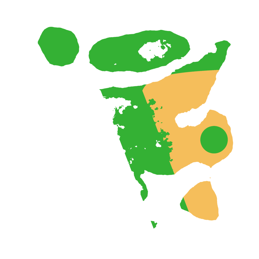 Biome Rust Map: Barren, Size: 2500, Seed: 4345