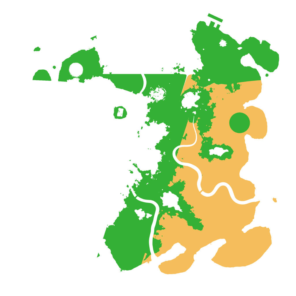 Biome Rust Map: Procedural Map, Size: 3800, Seed: 83772222
