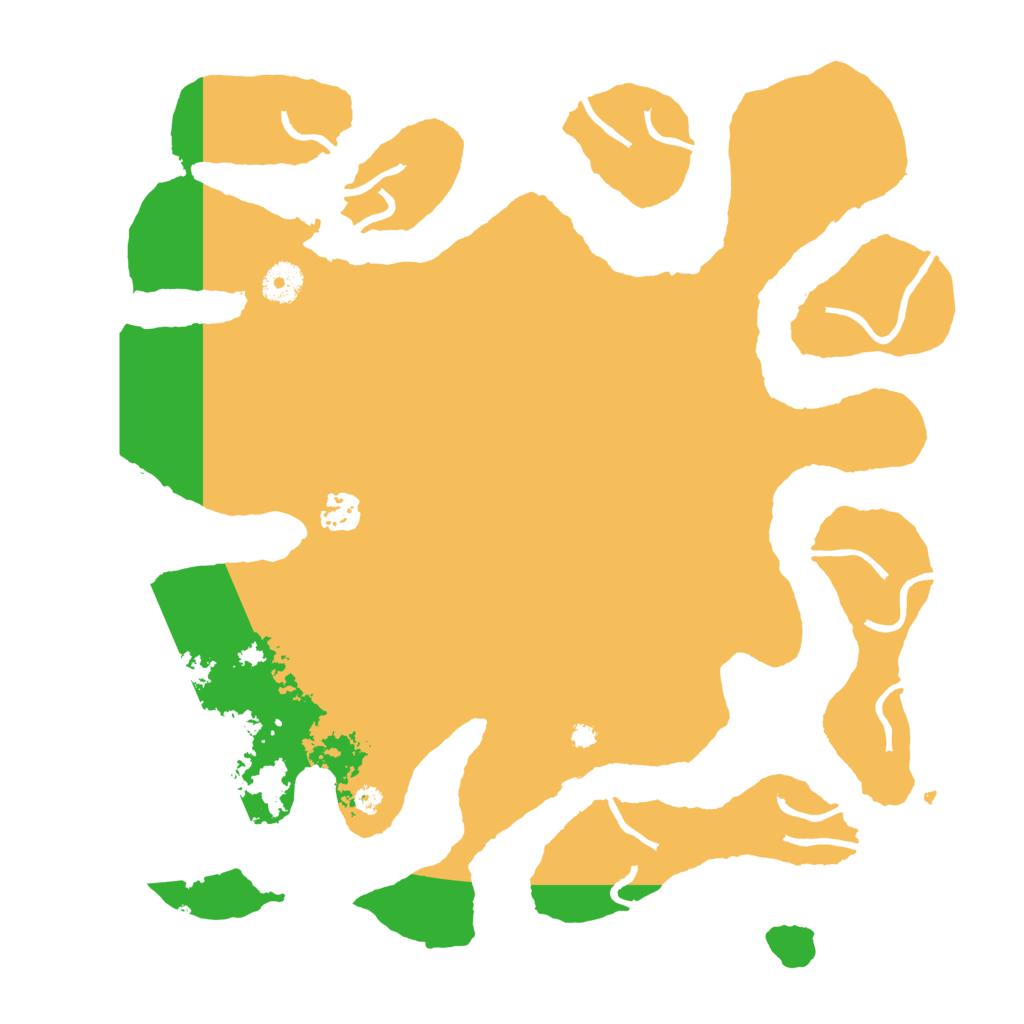 Biome Rust Map: Procedural Map, Size: 3800, Seed: 45461