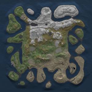 Thumbnail Rust Map: Procedural Map, Size: 4000, Seed: 793464, 20 Monuments