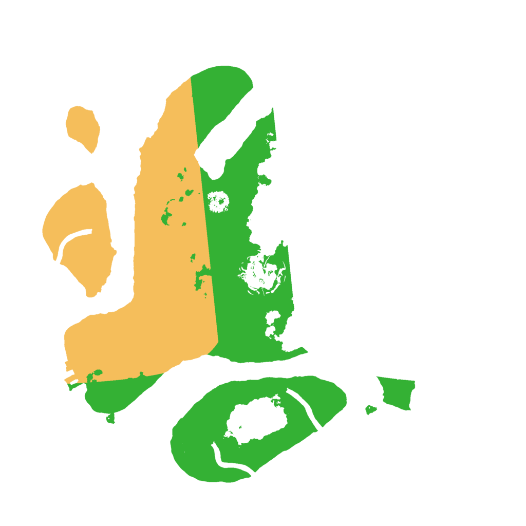 Biome Rust Map: Procedural Map, Size: 2500, Seed: 110997352