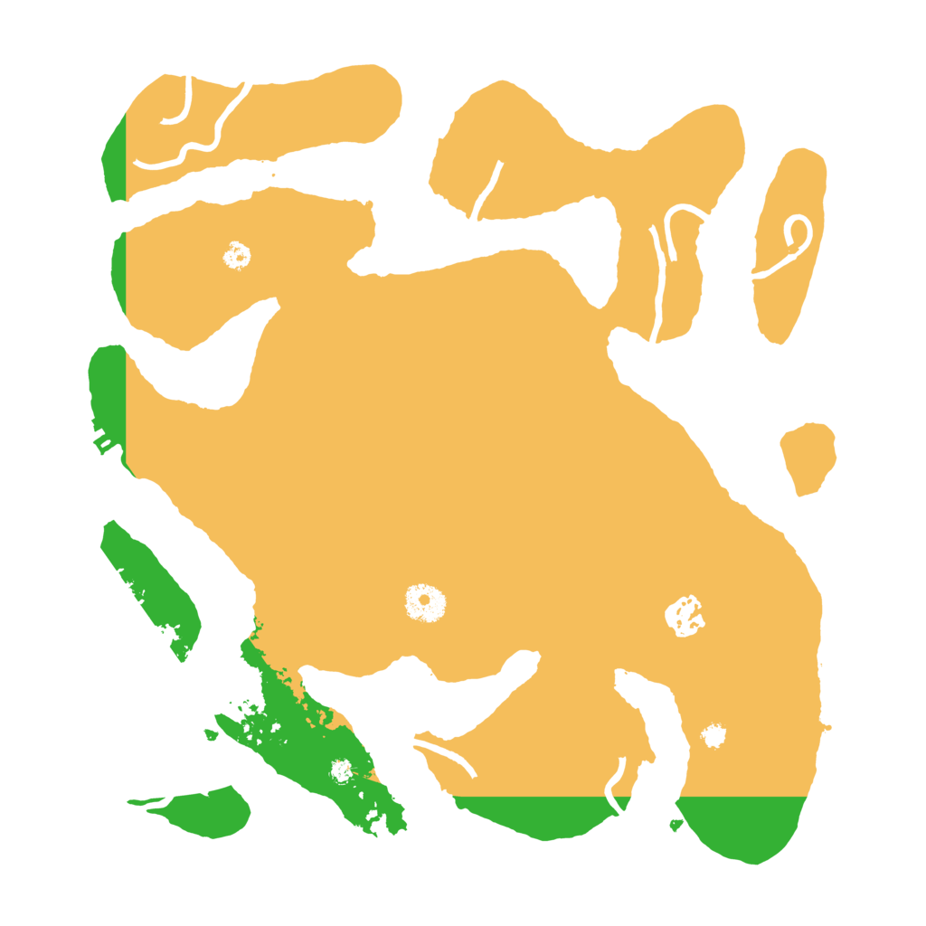 Biome Rust Map: Procedural Map, Size: 3500, Seed: 1995927649