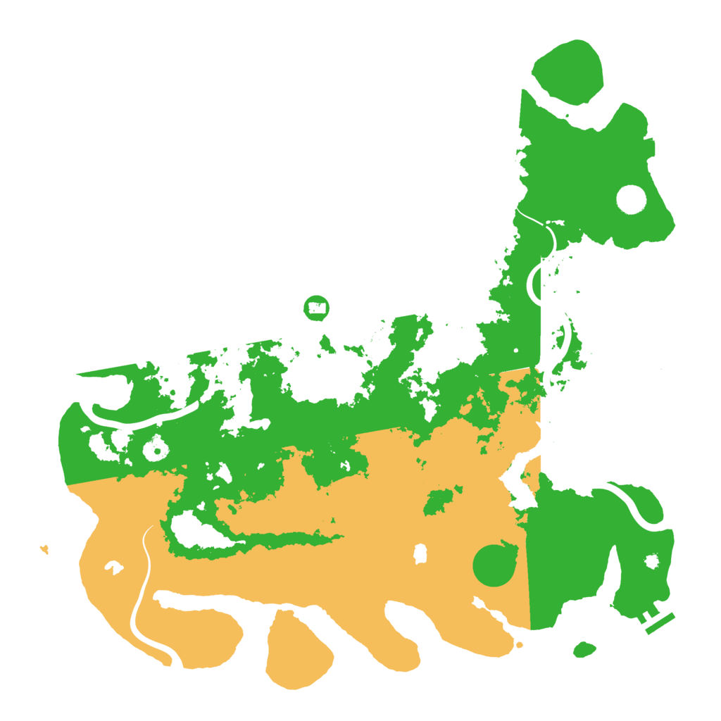 Biome Rust Map: Procedural Map, Size: 4500, Seed: 1952576387
