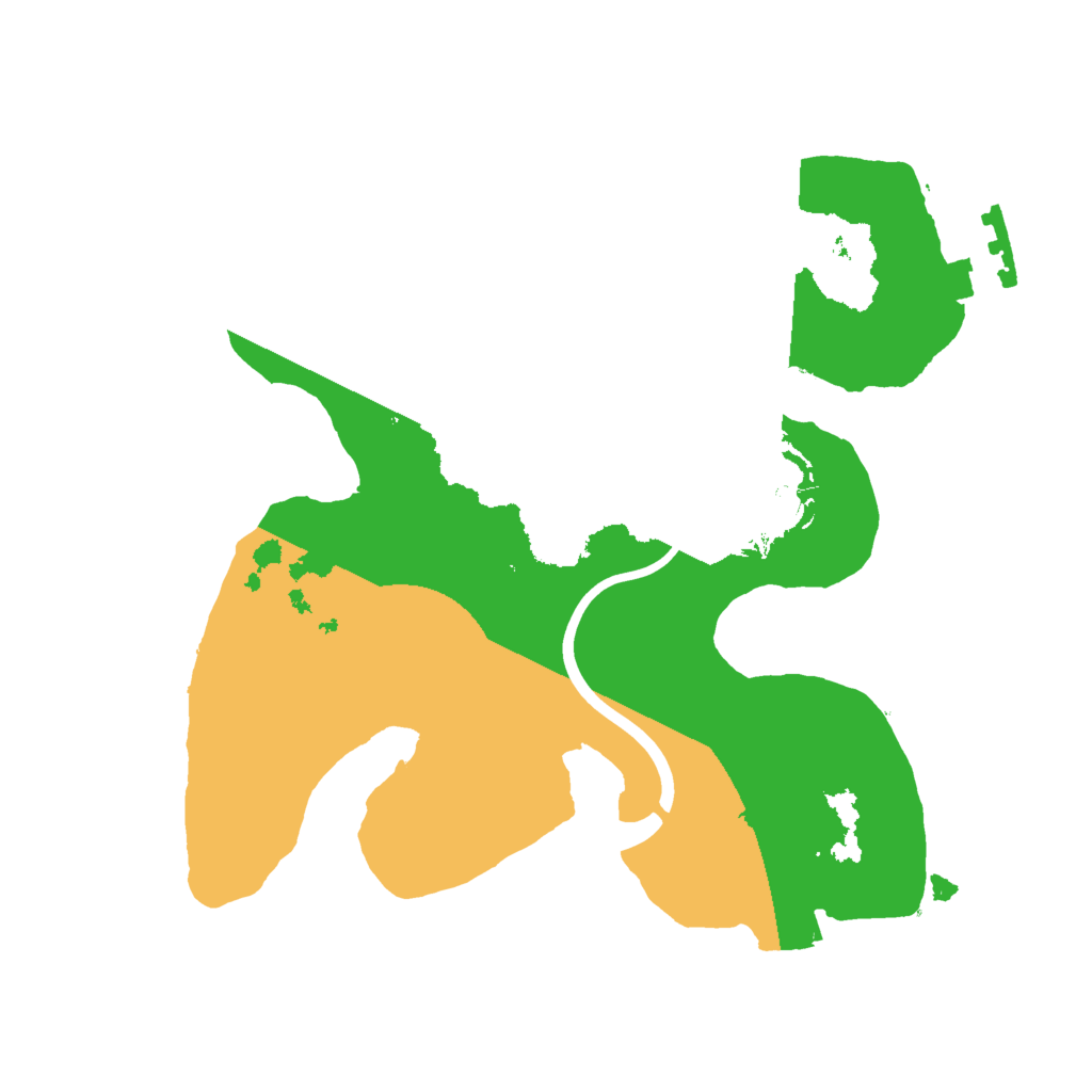 Biome Rust Map: Procedural Map, Size: 2000, Seed: 101101