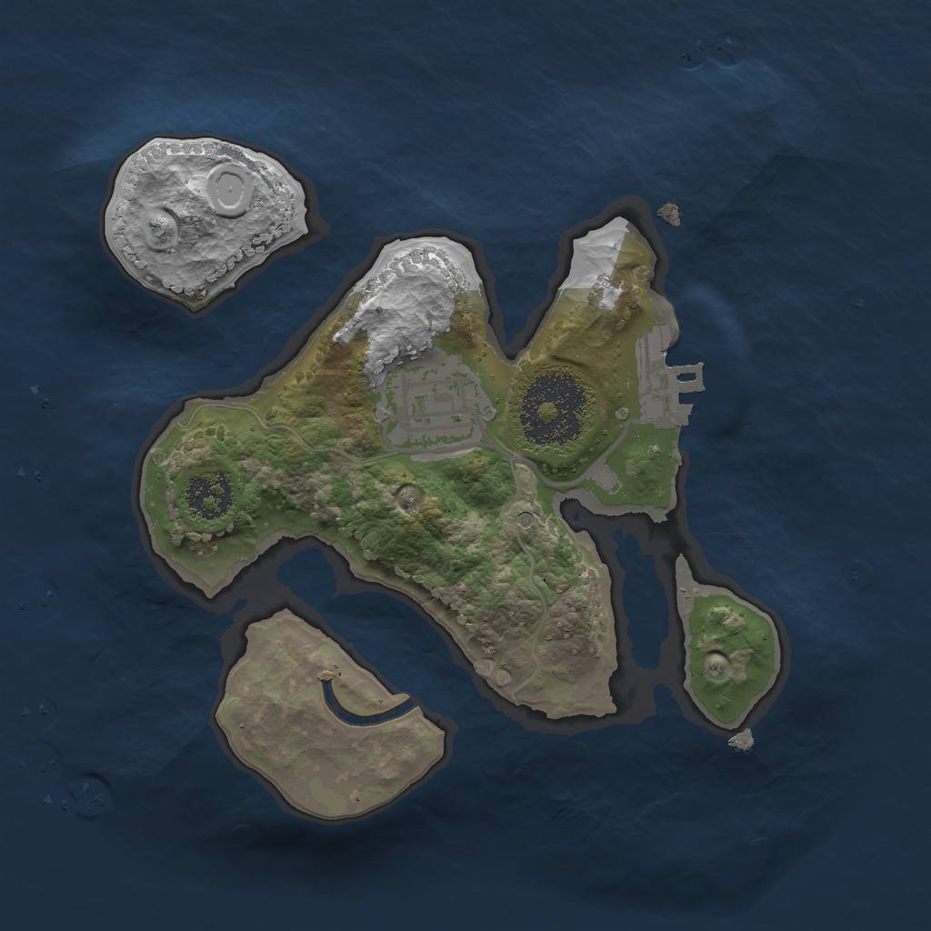 Rust Map: Procedural Map, Size: 2000, Seed: 2147237223, 9 Monuments