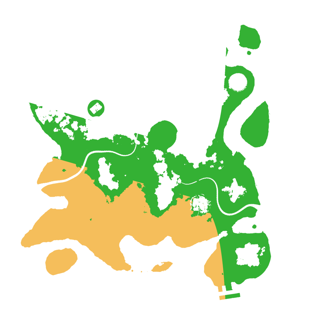Biome Rust Map: Procedural Map, Size: 3000, Seed: 1001066510