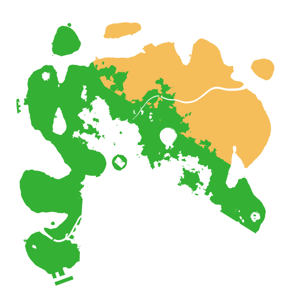 Biome Rust Map: Procedural Map, Size: 3200, Seed: 9828412