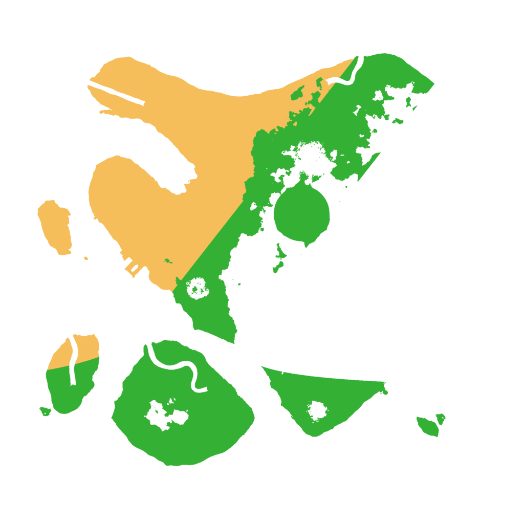 Biome Rust Map: Procedural Map, Size: 2500, Seed: 344180617