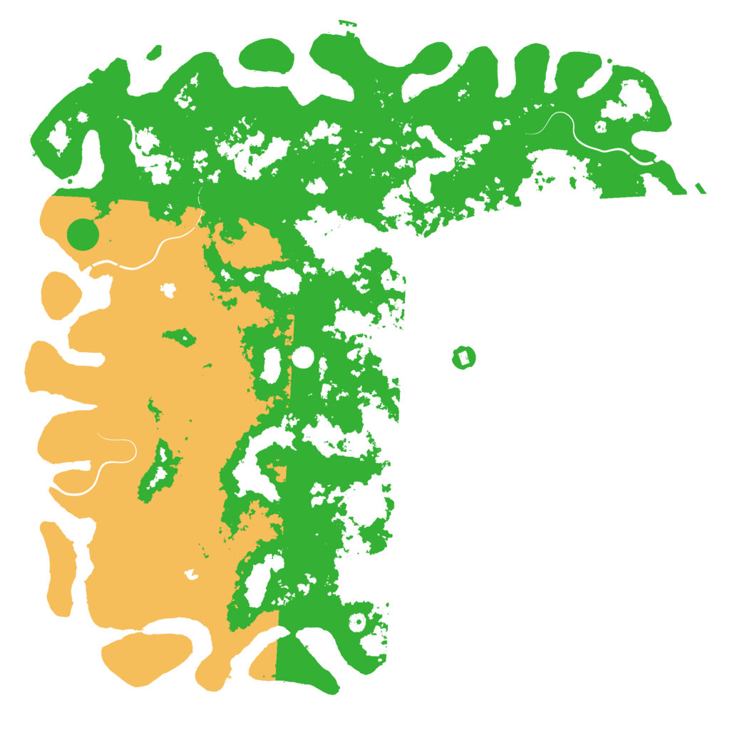 Biome Rust Map: Procedural Map, Size: 6000, Seed: 1047473647