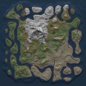 Thumbnail Rust Map: Procedural Map, Size: 5000, Seed: 2123901901, 22 Monuments