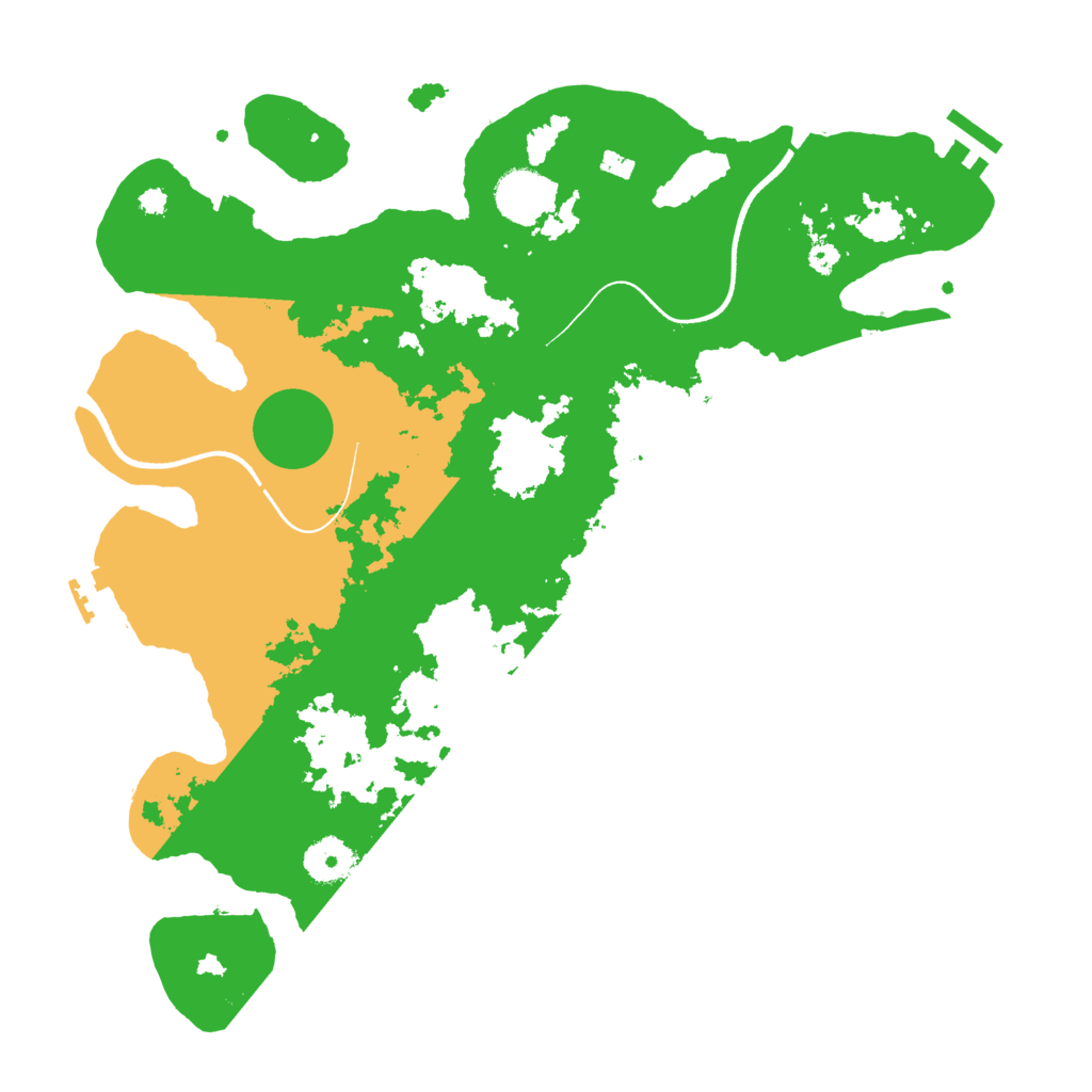 Biome Rust Map: Procedural Map, Size: 3600, Seed: 75656734