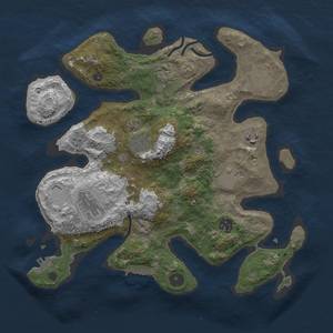 Thumbnail Rust Map: Procedural Map, Size: 3500, Seed: 1677147651, 19 Monuments