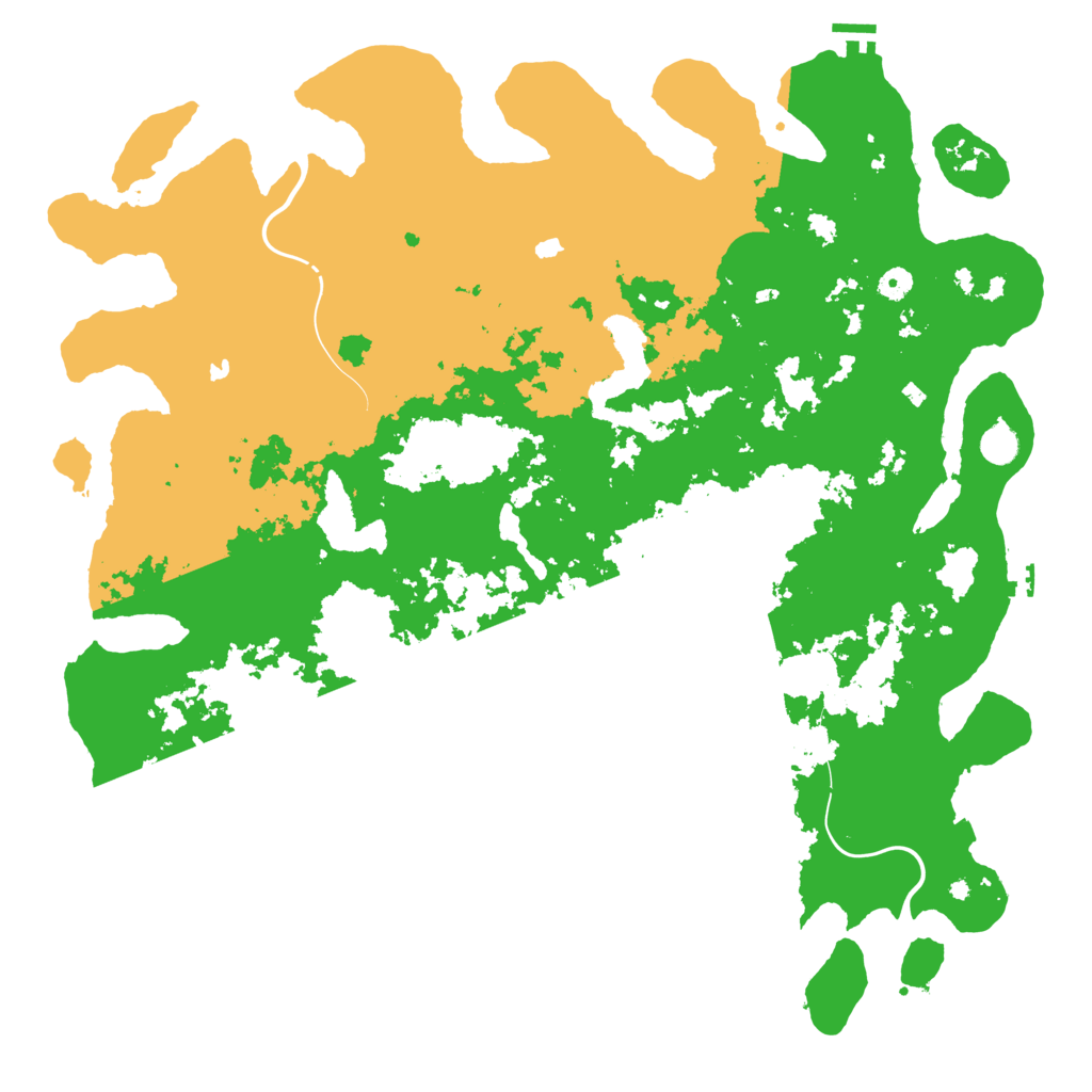 Biome Rust Map: Procedural Map, Size: 5000, Seed: 634254236