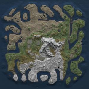 Thumbnail Rust Map: Procedural Map, Size: 5000, Seed: 634254236, 22 Monuments