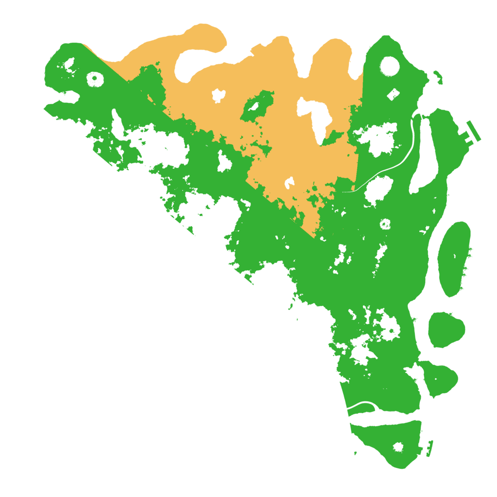 Biome Rust Map: Procedural Map, Size: 4500, Seed: 29576296