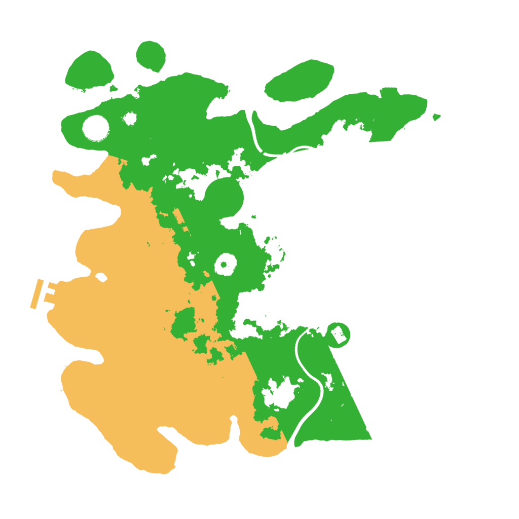 Biome Rust Map: Procedural Map, Size: 3500, Seed: 625632