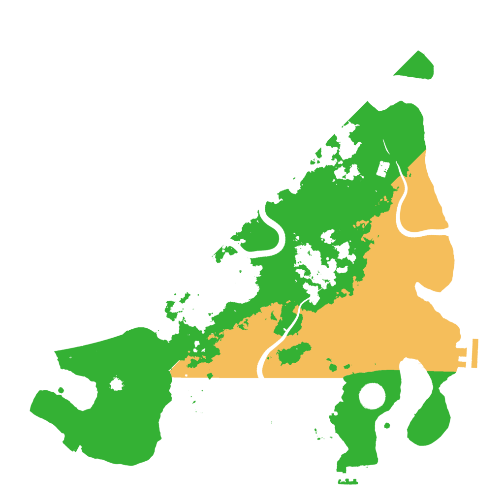 Biome Rust Map: Procedural Map, Size: 3500, Seed: 742288805