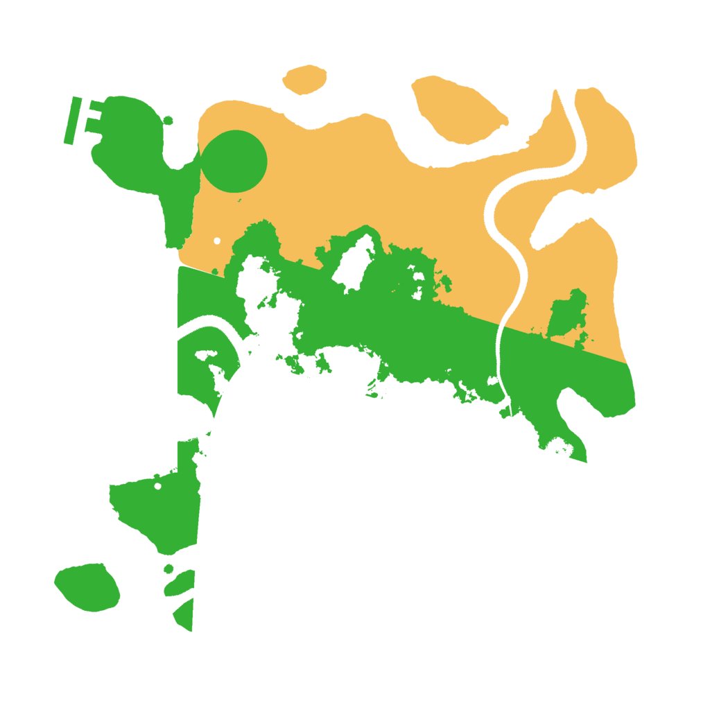 Biome Rust Map: Procedural Map, Size: 3000, Seed: 123457