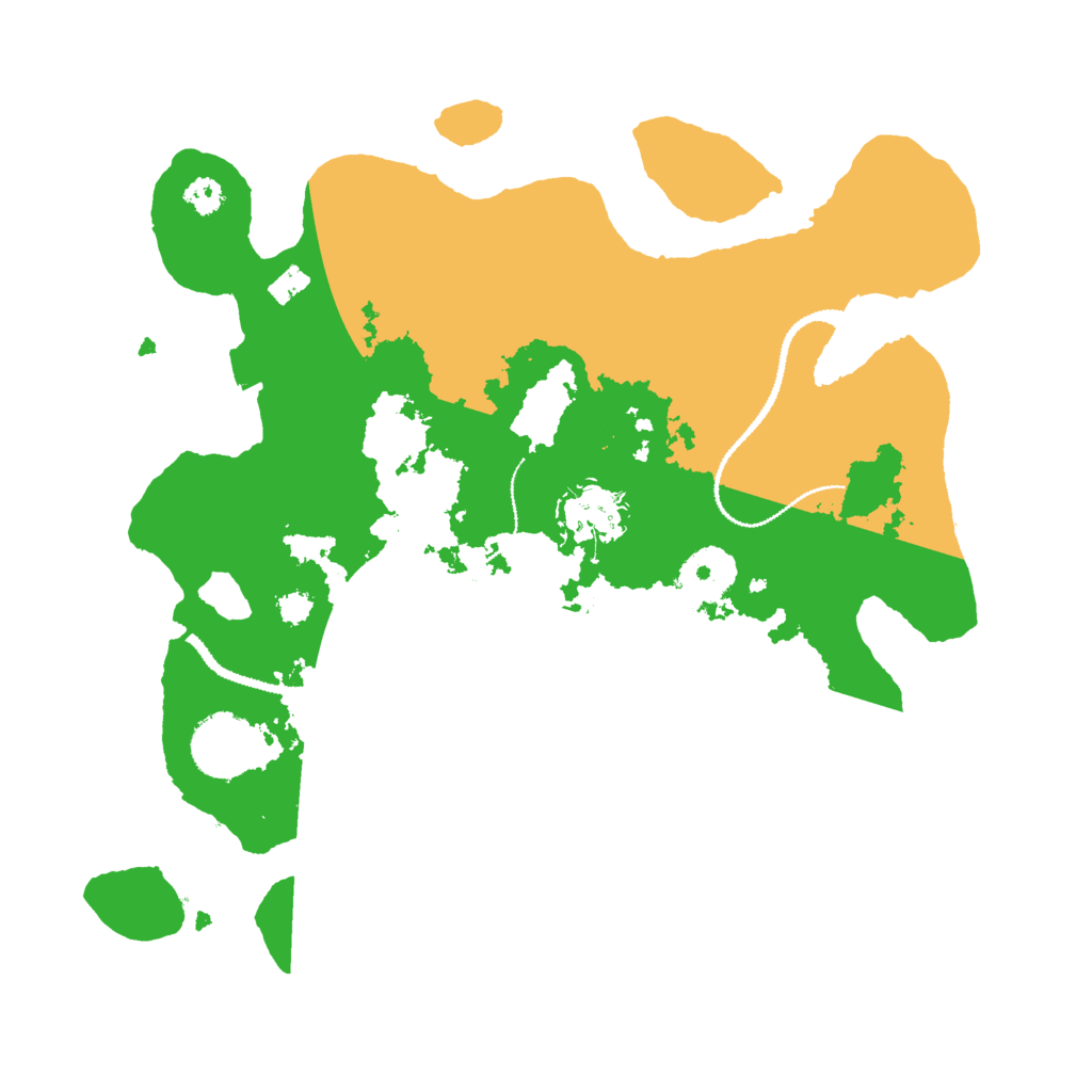 Biome Rust Map: Procedural Map, Size: 3000, Seed: 123457