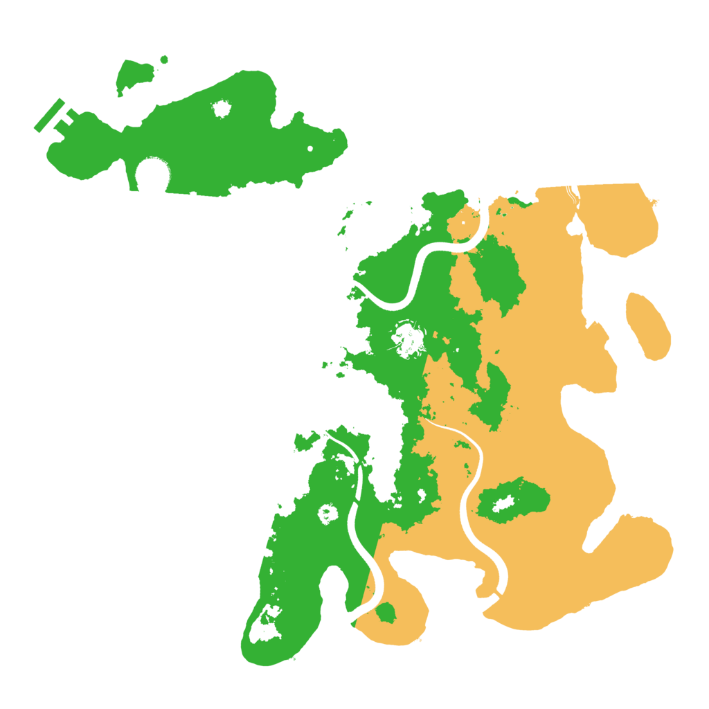 Biome Rust Map: Procedural Map, Size: 3600, Seed: 2127066062