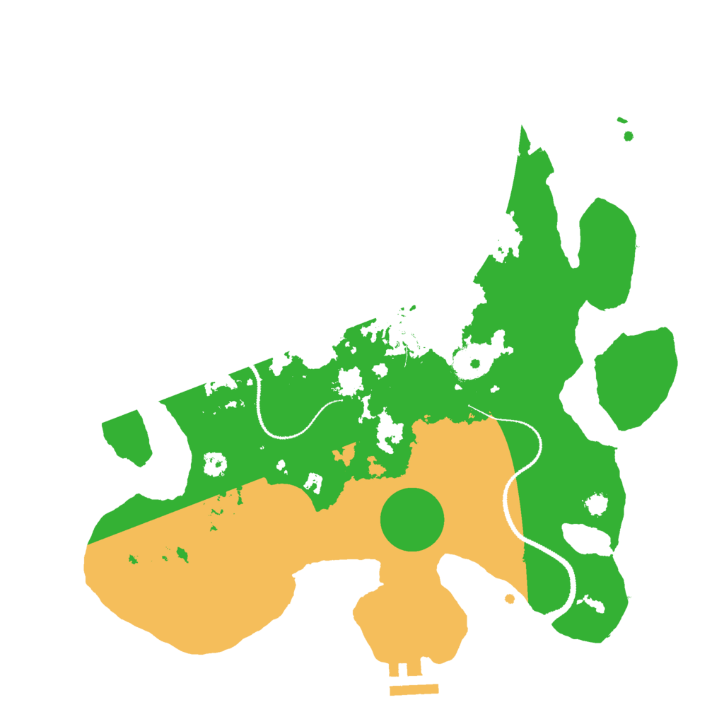 Biome Rust Map: Procedural Map, Size: 3000, Seed: 2423610