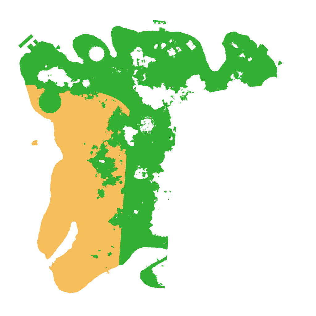 Biome Rust Map: Procedural Map, Size: 3700, Seed: 62577389