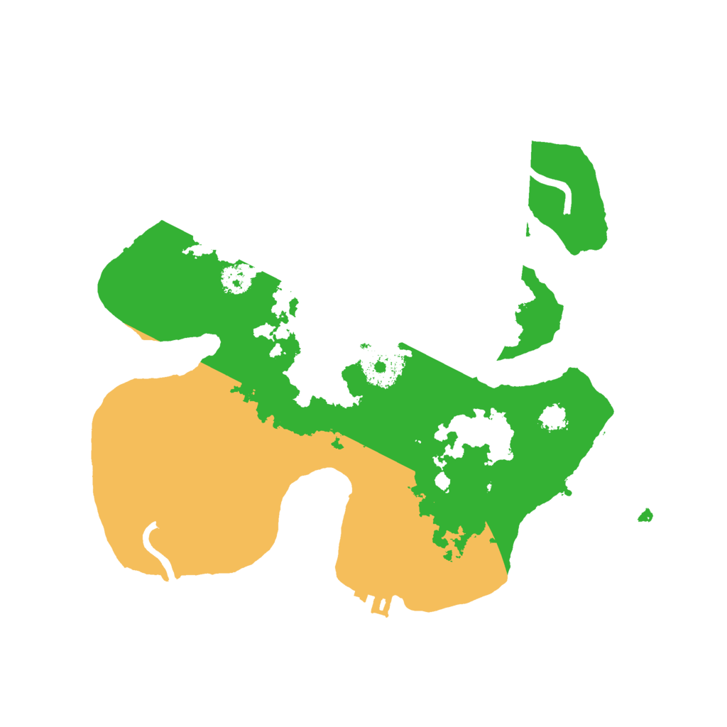 Biome Rust Map: Procedural Map, Size: 2500, Seed: 1024226305